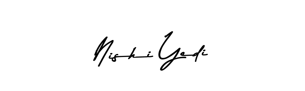 How to make Nishi Yedi signature? Asem Kandis PERSONAL USE is a professional autograph style. Create handwritten signature for Nishi Yedi name. Nishi Yedi signature style 9 images and pictures png