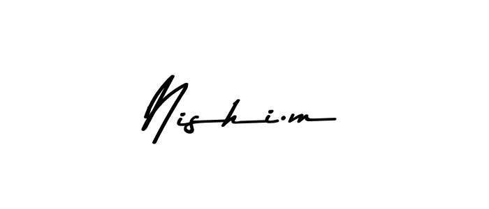 Here are the top 10 professional signature styles for the name Nishi.m. These are the best autograph styles you can use for your name. Nishi.m signature style 9 images and pictures png