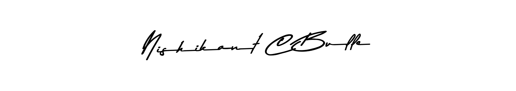 Also You can easily find your signature by using the search form. We will create Nishikant C Bulle name handwritten signature images for you free of cost using Asem Kandis PERSONAL USE sign style. Nishikant C Bulle signature style 9 images and pictures png