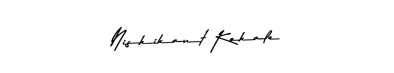 Design your own signature with our free online signature maker. With this signature software, you can create a handwritten (Asem Kandis PERSONAL USE) signature for name Nishikant Kohale. Nishikant Kohale signature style 9 images and pictures png
