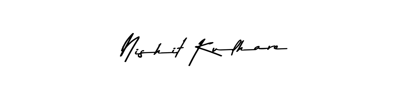 Nishit Kulhare stylish signature style. Best Handwritten Sign (Asem Kandis PERSONAL USE) for my name. Handwritten Signature Collection Ideas for my name Nishit Kulhare. Nishit Kulhare signature style 9 images and pictures png