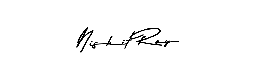 Nishit Roy stylish signature style. Best Handwritten Sign (Asem Kandis PERSONAL USE) for my name. Handwritten Signature Collection Ideas for my name Nishit Roy. Nishit Roy signature style 9 images and pictures png