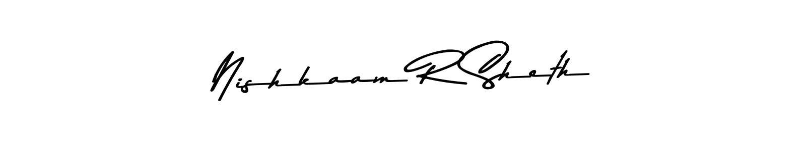Also we have Nishkaam R Sheth name is the best signature style. Create professional handwritten signature collection using Asem Kandis PERSONAL USE autograph style. Nishkaam R Sheth signature style 9 images and pictures png