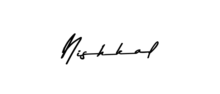 How to make Nishkal signature? Asem Kandis PERSONAL USE is a professional autograph style. Create handwritten signature for Nishkal name. Nishkal signature style 9 images and pictures png