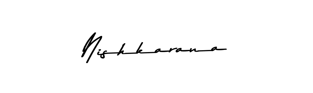 if you are searching for the best signature style for your name Nishkarana. so please give up your signature search. here we have designed multiple signature styles  using Asem Kandis PERSONAL USE. Nishkarana signature style 9 images and pictures png