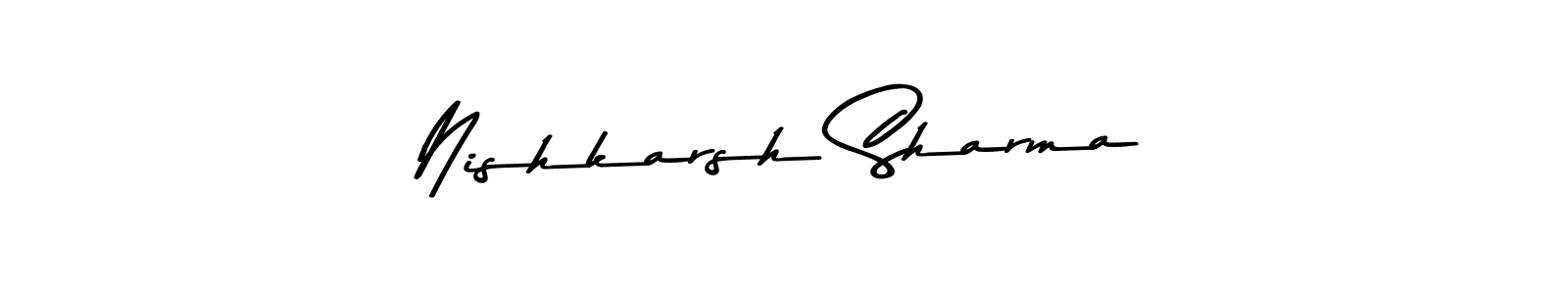 Design your own signature with our free online signature maker. With this signature software, you can create a handwritten (Asem Kandis PERSONAL USE) signature for name Nishkarsh Sharma. Nishkarsh Sharma signature style 9 images and pictures png