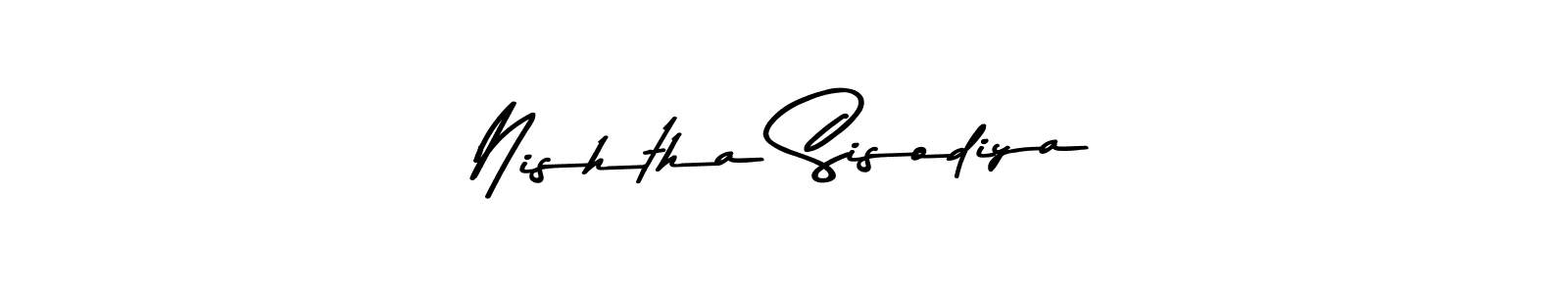 The best way (Asem Kandis PERSONAL USE) to make a short signature is to pick only two or three words in your name. The name Nishtha Sisodiya include a total of six letters. For converting this name. Nishtha Sisodiya signature style 9 images and pictures png