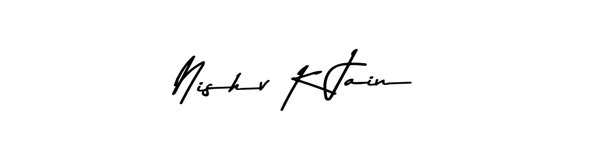 Best and Professional Signature Style for Nishv K Jain. Asem Kandis PERSONAL USE Best Signature Style Collection. Nishv K Jain signature style 9 images and pictures png