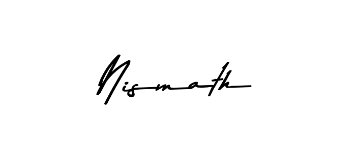 Make a beautiful signature design for name Nismath. Use this online signature maker to create a handwritten signature for free. Nismath signature style 9 images and pictures png