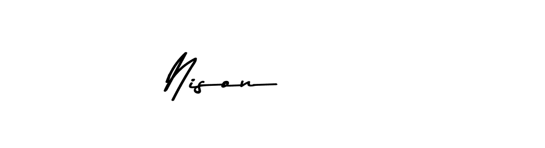 Also we have Nison       name is the best signature style. Create professional handwritten signature collection using Asem Kandis PERSONAL USE autograph style. Nison       signature style 9 images and pictures png