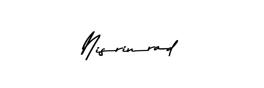 The best way (Asem Kandis PERSONAL USE) to make a short signature is to pick only two or three words in your name. The name Nisrinrad include a total of six letters. For converting this name. Nisrinrad signature style 9 images and pictures png