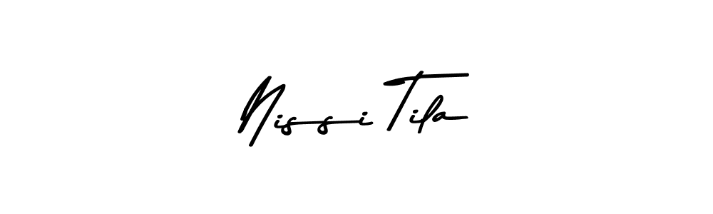 Also You can easily find your signature by using the search form. We will create Nissi Tila name handwritten signature images for you free of cost using Asem Kandis PERSONAL USE sign style. Nissi Tila signature style 9 images and pictures png