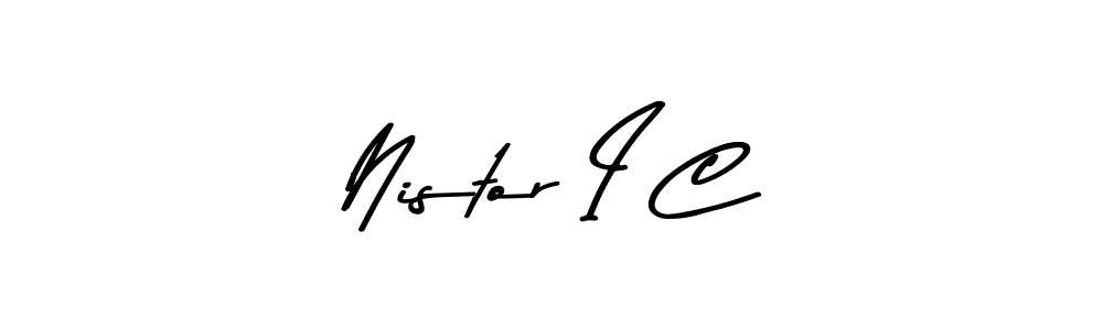 Make a beautiful signature design for name Nistor I C. Use this online signature maker to create a handwritten signature for free. Nistor I C signature style 9 images and pictures png