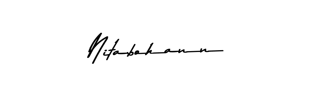 How to make Nitabohann signature? Asem Kandis PERSONAL USE is a professional autograph style. Create handwritten signature for Nitabohann name. Nitabohann signature style 9 images and pictures png