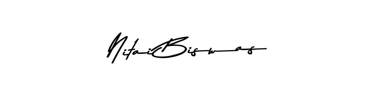 Also we have Nitai Biswas name is the best signature style. Create professional handwritten signature collection using Asem Kandis PERSONAL USE autograph style. Nitai Biswas signature style 9 images and pictures png