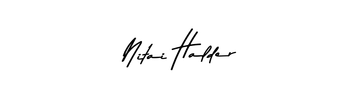 Make a beautiful signature design for name Nitai Halder. Use this online signature maker to create a handwritten signature for free. Nitai Halder signature style 9 images and pictures png