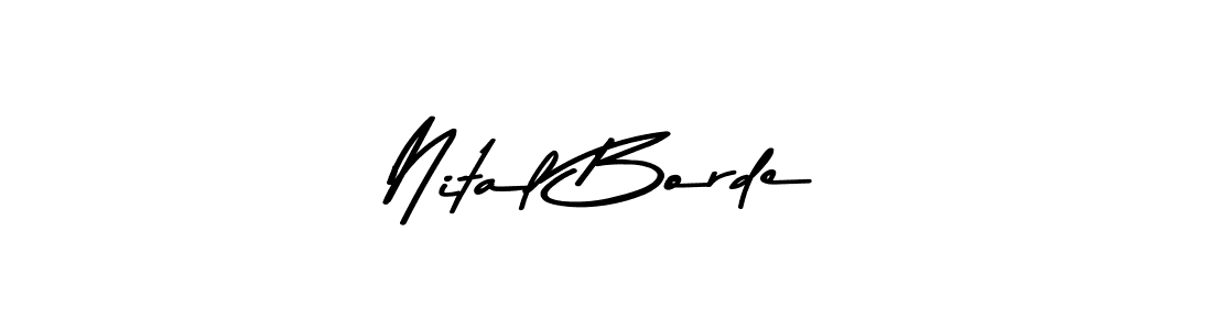 Similarly Asem Kandis PERSONAL USE is the best handwritten signature design. Signature creator online .You can use it as an online autograph creator for name Nital Borde. Nital Borde signature style 9 images and pictures png