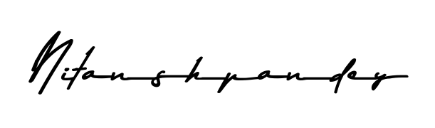 Upgrade your professional image with Nitanshpandey signature created with Asem Kandis PERSONAL USE font. Fast, free, and watermark-free download. Nitanshpandey signature style 9 images and pictures png