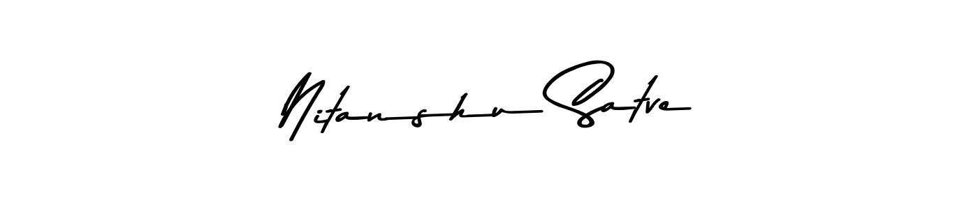 This is the best signature style for the Nitanshu Satve name. Also you like these signature font (Asem Kandis PERSONAL USE). Mix name signature. Nitanshu Satve signature style 9 images and pictures png