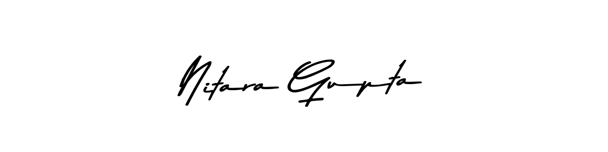 The best way (Asem Kandis PERSONAL USE) to make a short signature is to pick only two or three words in your name. The name Nitara Gupta include a total of six letters. For converting this name. Nitara Gupta signature style 9 images and pictures png