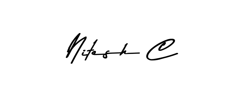 It looks lik you need a new signature style for name Nitesh C. Design unique handwritten (Asem Kandis PERSONAL USE) signature with our free signature maker in just a few clicks. Nitesh C signature style 9 images and pictures png