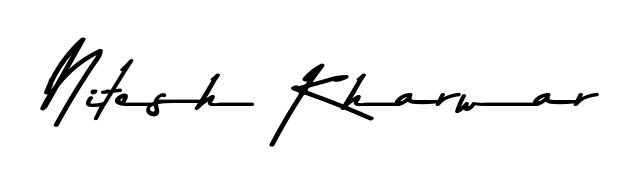 How to make Nitesh Kharwar name signature. Use Asem Kandis PERSONAL USE style for creating short signs online. This is the latest handwritten sign. Nitesh Kharwar signature style 9 images and pictures png