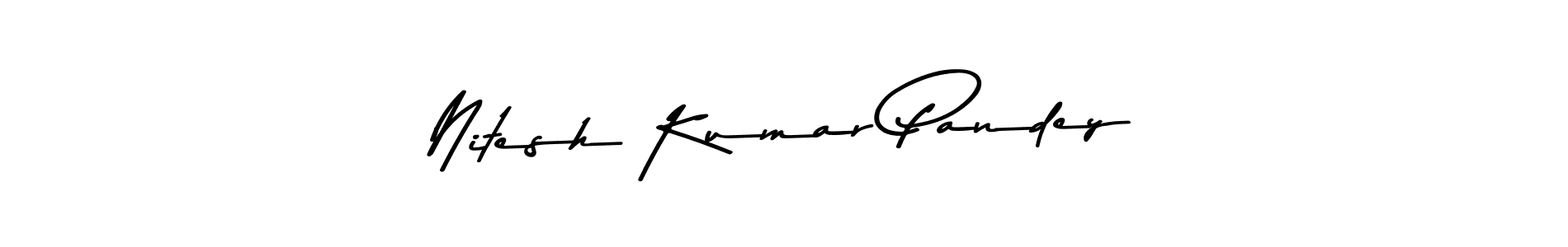 Asem Kandis PERSONAL USE is a professional signature style that is perfect for those who want to add a touch of class to their signature. It is also a great choice for those who want to make their signature more unique. Get Nitesh Kumar Pandey name to fancy signature for free. Nitesh Kumar Pandey signature style 9 images and pictures png