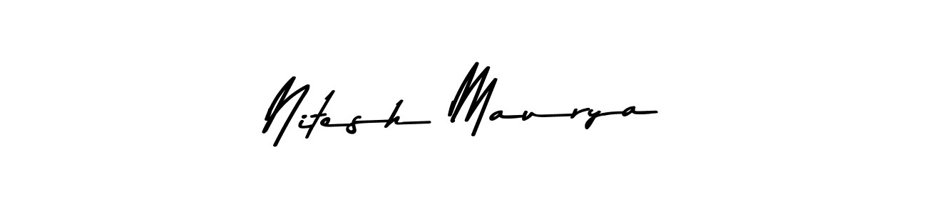 You should practise on your own different ways (Asem Kandis PERSONAL USE) to write your name (Nitesh Maurya) in signature. don't let someone else do it for you. Nitesh Maurya signature style 9 images and pictures png