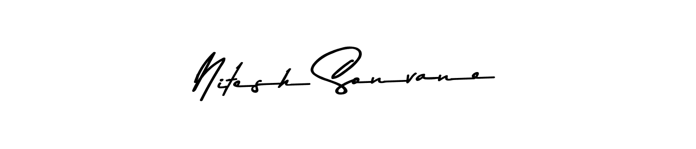 Design your own signature with our free online signature maker. With this signature software, you can create a handwritten (Asem Kandis PERSONAL USE) signature for name Nitesh Sonvane. Nitesh Sonvane signature style 9 images and pictures png