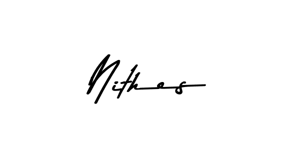 How to Draw Nithes signature style? Asem Kandis PERSONAL USE is a latest design signature styles for name Nithes. Nithes signature style 9 images and pictures png