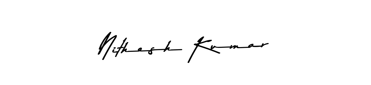 How to make Nithesh Kumar signature? Asem Kandis PERSONAL USE is a professional autograph style. Create handwritten signature for Nithesh Kumar name. Nithesh Kumar signature style 9 images and pictures png