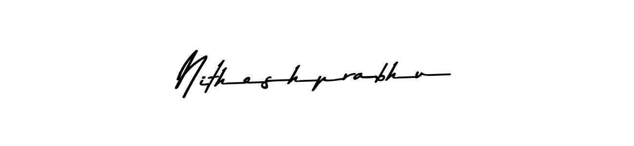 The best way (Asem Kandis PERSONAL USE) to make a short signature is to pick only two or three words in your name. The name Nitheshprabhu include a total of six letters. For converting this name. Nitheshprabhu signature style 9 images and pictures png