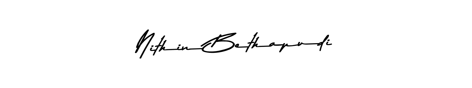 Also You can easily find your signature by using the search form. We will create Nithin Bethapudi name handwritten signature images for you free of cost using Asem Kandis PERSONAL USE sign style. Nithin Bethapudi signature style 9 images and pictures png