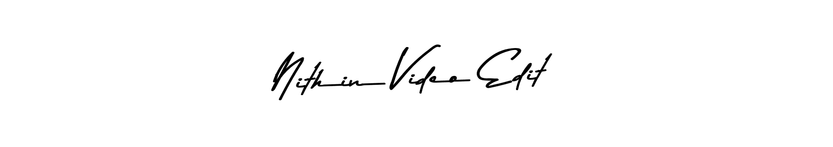 How to Draw Nithin Video Edit signature style? Asem Kandis PERSONAL USE is a latest design signature styles for name Nithin Video Edit. Nithin Video Edit signature style 9 images and pictures png