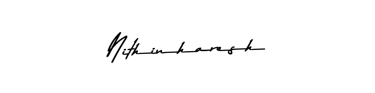 if you are searching for the best signature style for your name Nithinharesh. so please give up your signature search. here we have designed multiple signature styles  using Asem Kandis PERSONAL USE. Nithinharesh signature style 9 images and pictures png