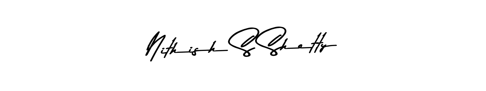 Nithish S Shetty stylish signature style. Best Handwritten Sign (Asem Kandis PERSONAL USE) for my name. Handwritten Signature Collection Ideas for my name Nithish S Shetty. Nithish S Shetty signature style 9 images and pictures png