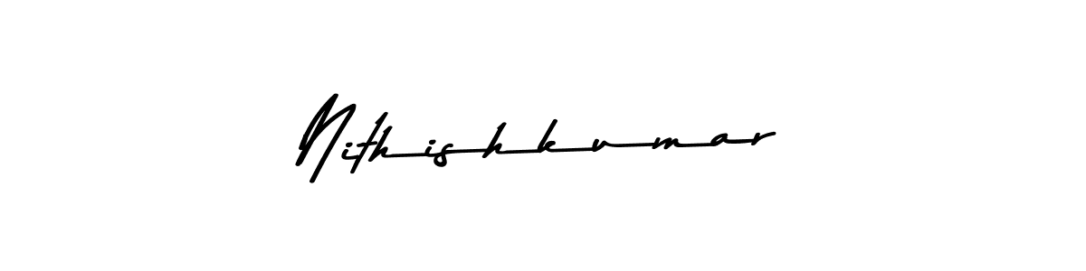 Design your own signature with our free online signature maker. With this signature software, you can create a handwritten (Asem Kandis PERSONAL USE) signature for name Nithishkumar. Nithishkumar signature style 9 images and pictures png
