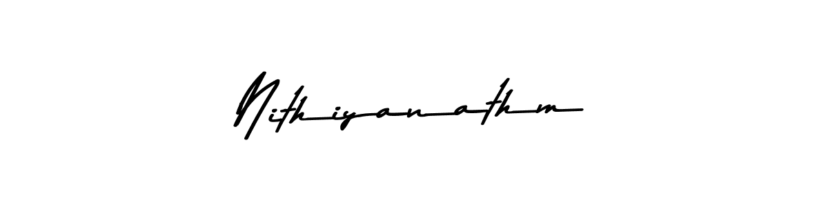 Create a beautiful signature design for name Nithiyanathm. With this signature (Asem Kandis PERSONAL USE) fonts, you can make a handwritten signature for free. Nithiyanathm signature style 9 images and pictures png