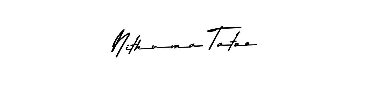You should practise on your own different ways (Asem Kandis PERSONAL USE) to write your name (Nithuma Tatoo) in signature. don't let someone else do it for you. Nithuma Tatoo signature style 9 images and pictures png