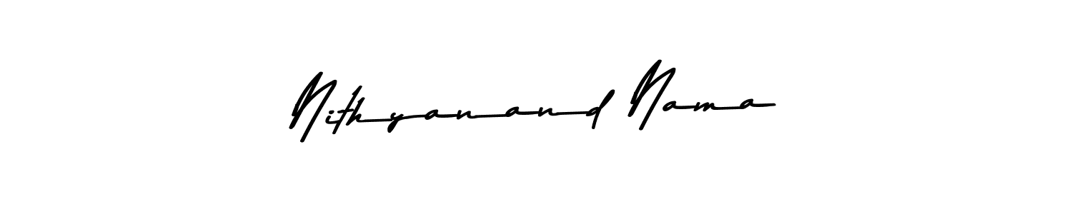 How to make Nithyanand Nama signature? Asem Kandis PERSONAL USE is a professional autograph style. Create handwritten signature for Nithyanand Nama name. Nithyanand Nama signature style 9 images and pictures png