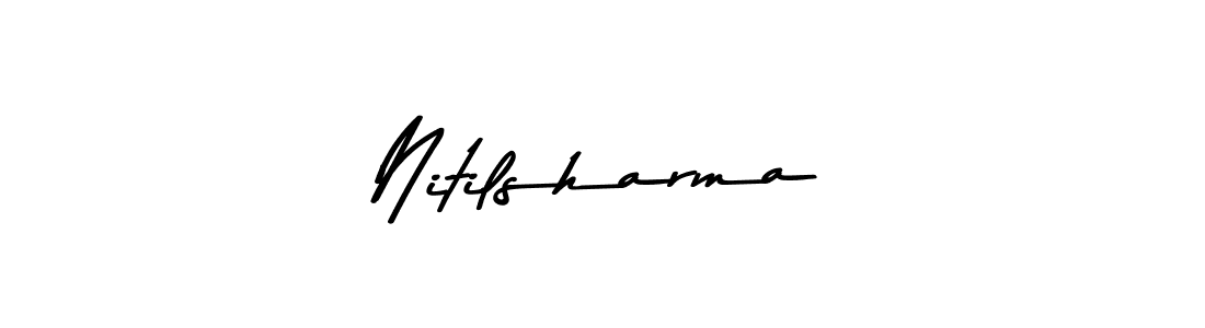 Check out images of Autograph of Nitilsharma name. Actor Nitilsharma Signature Style. Asem Kandis PERSONAL USE is a professional sign style online. Nitilsharma signature style 9 images and pictures png
