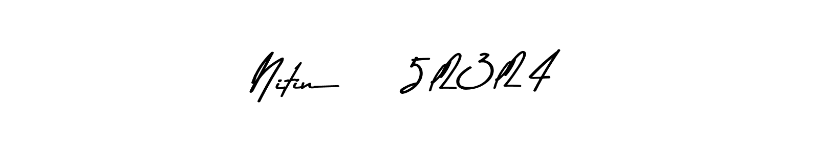 How to make Nitin    5l23l24 signature? Asem Kandis PERSONAL USE is a professional autograph style. Create handwritten signature for Nitin    5l23l24 name. Nitin    5l23l24 signature style 9 images and pictures png