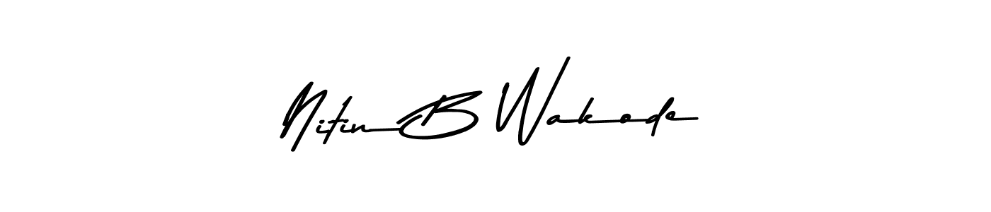 Here are the top 10 professional signature styles for the name Nitin B Wakode. These are the best autograph styles you can use for your name. Nitin B Wakode signature style 9 images and pictures png
