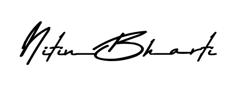 Asem Kandis PERSONAL USE is a professional signature style that is perfect for those who want to add a touch of class to their signature. Get Nitin Bharti name fancy signature for free. Nitin Bharti signature style 9 images and pictures png