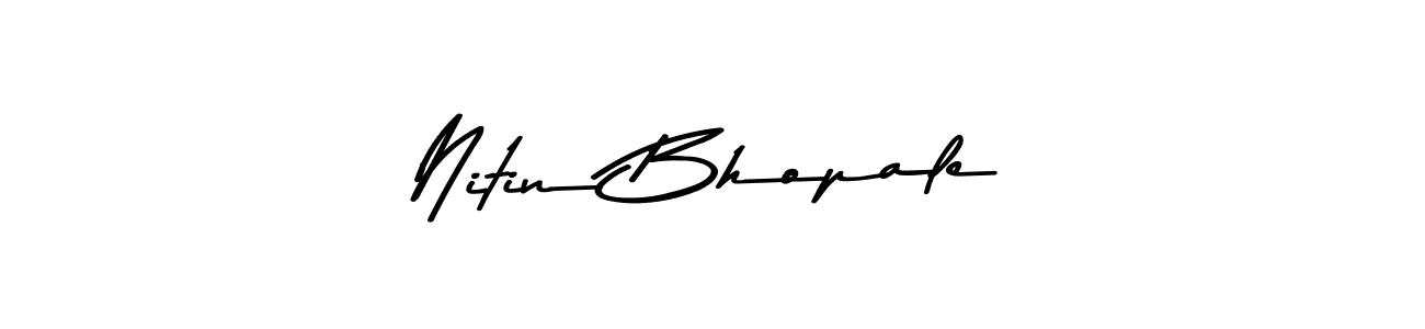 if you are searching for the best signature style for your name Nitin Bhopale. so please give up your signature search. here we have designed multiple signature styles  using Asem Kandis PERSONAL USE. Nitin Bhopale signature style 9 images and pictures png