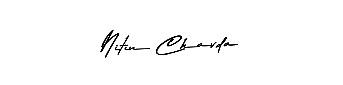 How to make Nitin Chavda signature? Asem Kandis PERSONAL USE is a professional autograph style. Create handwritten signature for Nitin Chavda name. Nitin Chavda signature style 9 images and pictures png