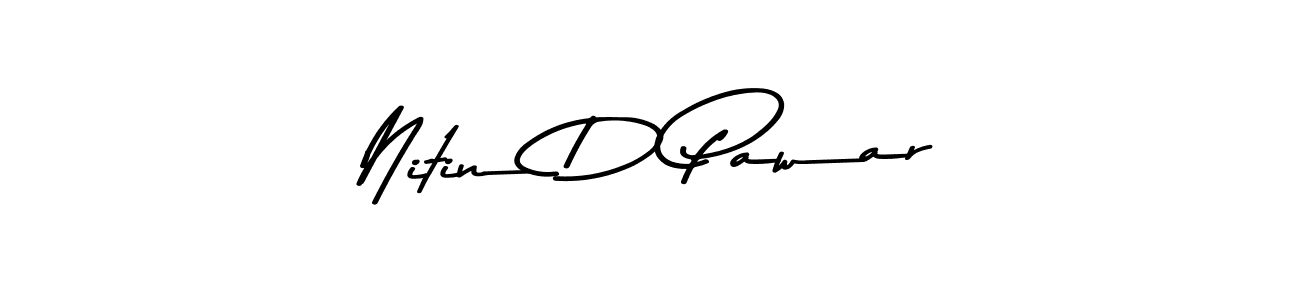 How to make Nitin D Pawar signature? Asem Kandis PERSONAL USE is a professional autograph style. Create handwritten signature for Nitin D Pawar name. Nitin D Pawar signature style 9 images and pictures png