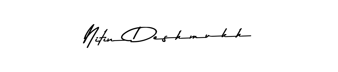 Make a beautiful signature design for name Nitin Deshmukh. Use this online signature maker to create a handwritten signature for free. Nitin Deshmukh signature style 9 images and pictures png