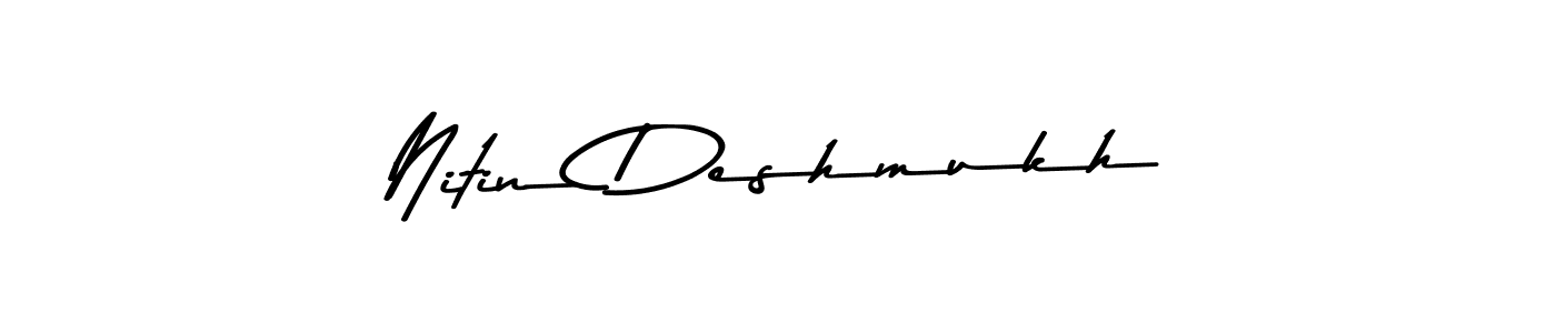 Make a beautiful signature design for name Nitin Deshmukh. Use this online signature maker to create a handwritten signature for free. Nitin Deshmukh signature style 9 images and pictures png