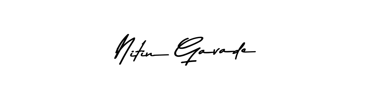 Nitin Gavade stylish signature style. Best Handwritten Sign (Asem Kandis PERSONAL USE) for my name. Handwritten Signature Collection Ideas for my name Nitin Gavade. Nitin Gavade signature style 9 images and pictures png